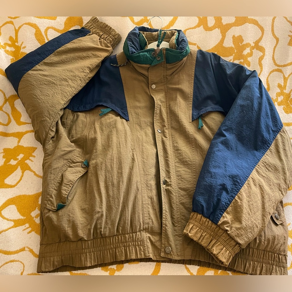 Britches Great Outdoors cozy warm jacket. Terra brown, navy blue, hunter green